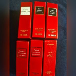 Authentic Cartier Perfume (Assortment of 6)